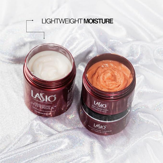 Lasio Hypersilk Revitalizing Hair Masque – Deep Conditioning & Hair Repair with Cocamide Oil & Keratin – Enhances Keratin Treatment Longevity – For Dry, Damaged & Color-Treated Hair – 4.43 oz-VivaGrace Women