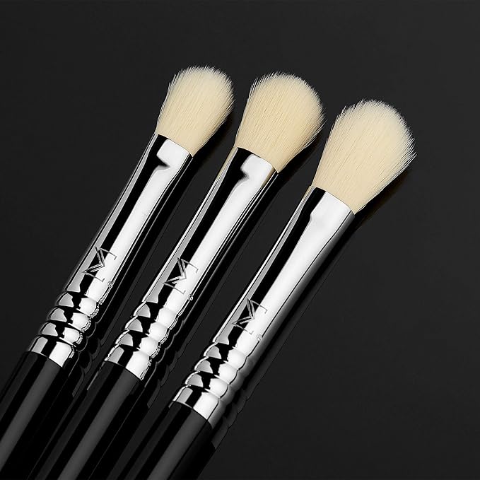Sigma Beauty Deluxe Blending Brush Set – Professional Grade Eyeshadow Brush Set with 9 Full Size Blending Brushes Featuring Extra Soft Fibers for Precise, Controlled, & All-Over Eyeshadow Blending-VivaGrace Women
