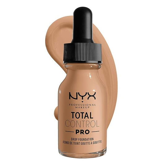 NYX PROFESSIONAL MAKEUP Total Control Pro Drop Foundation, Skin-True Buildable Coverage - Medium Olive-VivaGrace Women