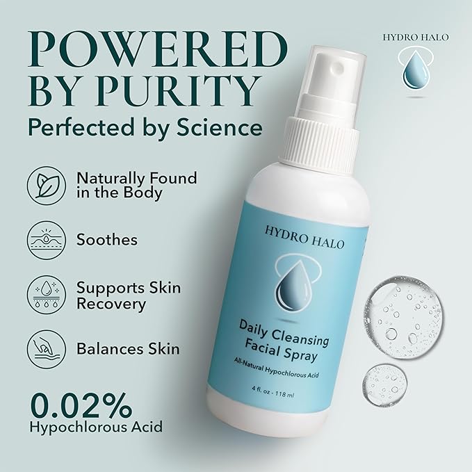 Hypochlorous Acid Spray for Face 4oz – Pure Hypochlorous Acid Spray Cleaner, Daily Cleansing Facial, pH Balanced, Plant Based, No Alcohol, USA Made-VivaGrace Women