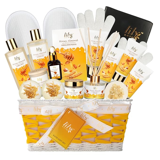Fathers Day Gifts for Men Dad - 18-Piece Luxury Bath & Body Gift Basket Set for Women, Spa Gift Basket Self Care Gifts for Her & Him | Mothers Day, Christmas, Birthday Gifts, All Occasion Present-VivaGrace Women