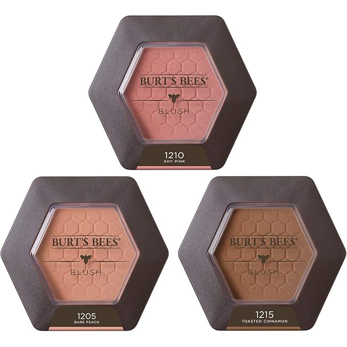Burt's Bees 100% Natural Origin Blush with Vitamin E, Toasted Cinnamon - 0.19 Ounce-VivaGrace Women