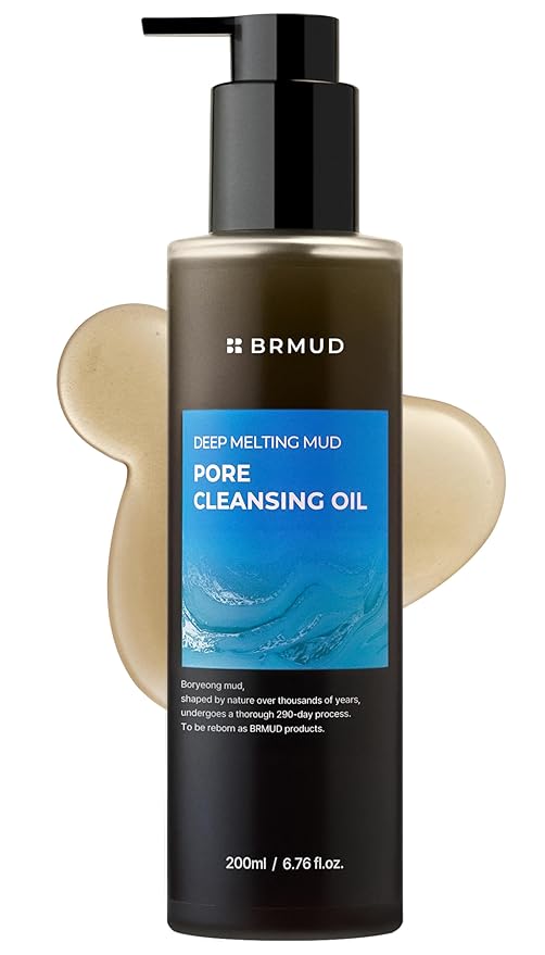 Deep Melting Mud Pore Cleansing Oil - Gentle Make Up Facial Oil Cleanser with Boryeong Mud, Sunflower Seed & 7 Fermented Oils - Vegan & Non-Comedogenic Korean Skincare (6.76 fl oz)-VivaGrace Women