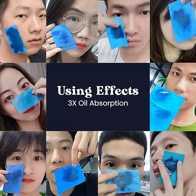 ROSELYNBOUTIQUE Oil Blotting Sheets for Face - 100 Organic Premium Flexible Silky Blotting Sheets Instant Oil-Absorbing Remove Excess Oil & Shine Oil Control Films-VivaGrace Women