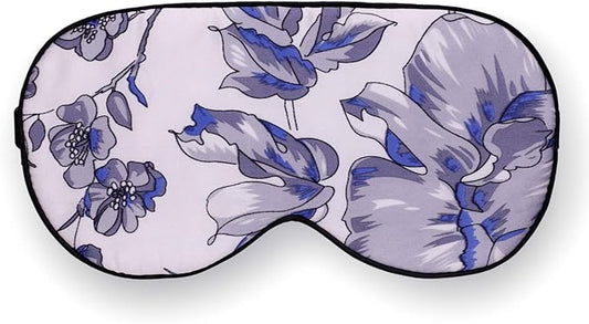 100% Pure Silk Eye Mask Sleep Eye Mask Eye Cover Eyeshade Sleeping Eye Mask Printed Colors (#11)-VivaGrace Women