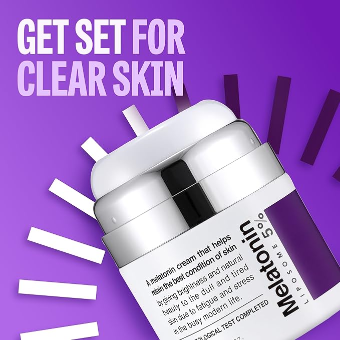 Time Return Melatonin Cream | Face Hydrating Cream & Face Moisturizer for Dry Skin | Relaxing Face Cream for Women & Men | Melatonin Face Cream for Resilient Skin, 1.76 oz-VivaGrace Women
