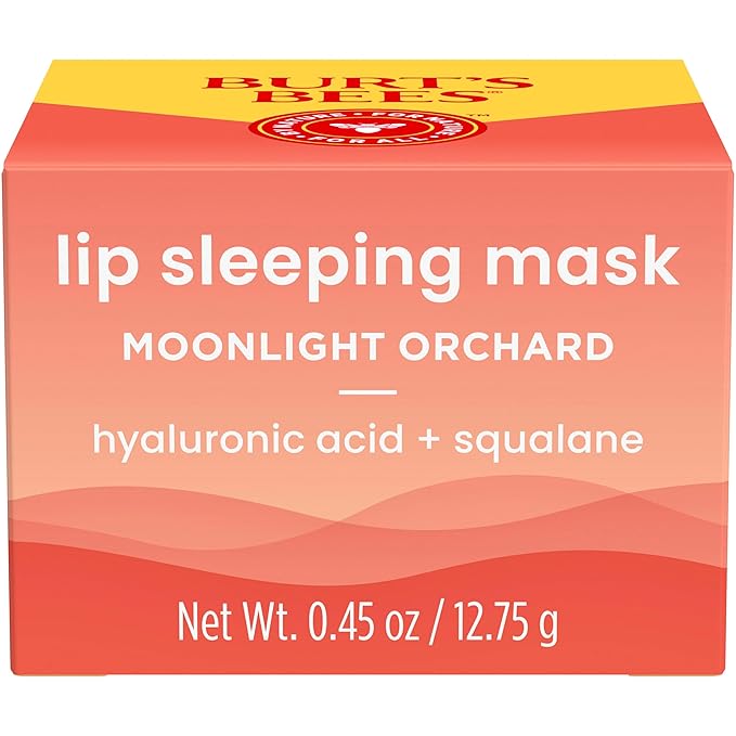 Burt’s Bees Moonlight Orchard Lip Sleeping Mask, With Hyaluronic Acid and Squalane Moisturizer To Instantly Hydrate Lips, Overnight Lip Mask, Lip Treatment, 0.45 oz.-VivaGrace Women