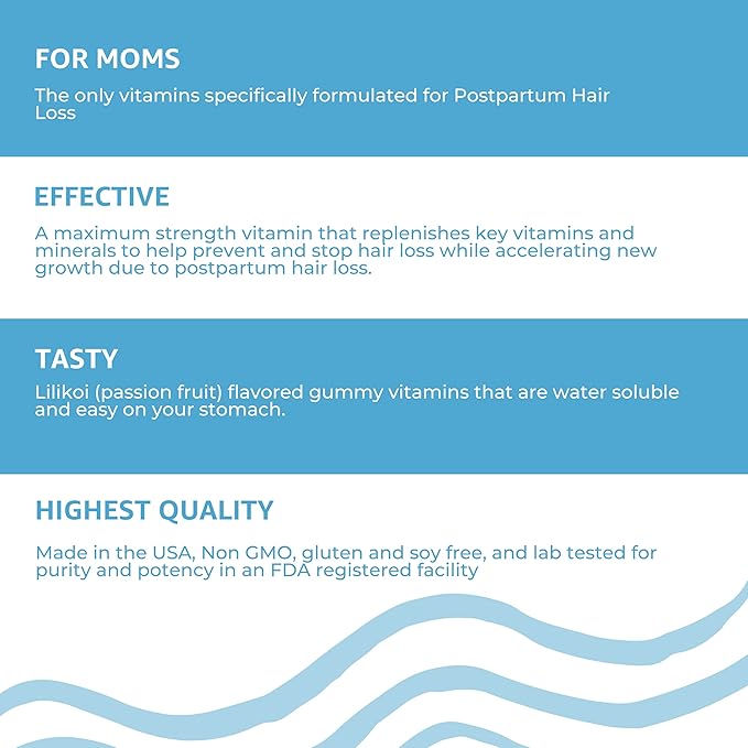 Baby Blues Postpartum Hair Loss Vitamins - Full Hair Cycle Pack - with Biotin, Collagen, & Folate-VivaGrace Women