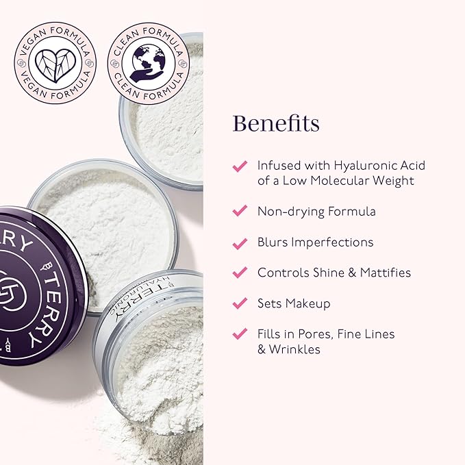 By Terry Hyaluronic Hydra-Powder | Colorless, Loose Face Setting Powder Infused with Hyaluronic Acid | 10g (0.35oz)-VivaGrace Women