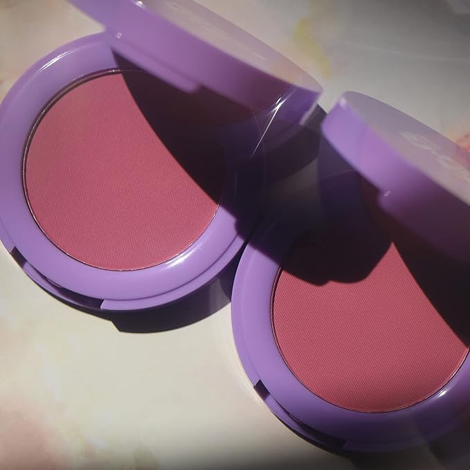 Half Caked In Bloom Powder Blush | vegan & cruelty-free, fragrance-free, highly pigmented, primer-infused | 3.8g (Soft Serve)-VivaGrace Women