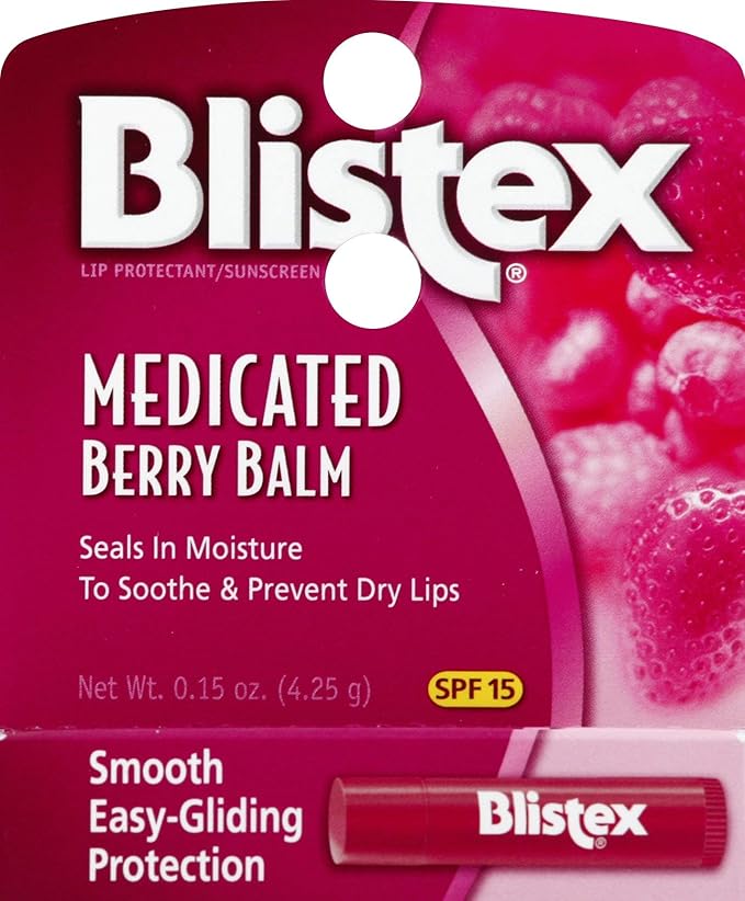 Blistex Medicated Lip Balm, Berry, .15-Ounce Tubes (Pack of 24) (83134)-VivaGrace Women