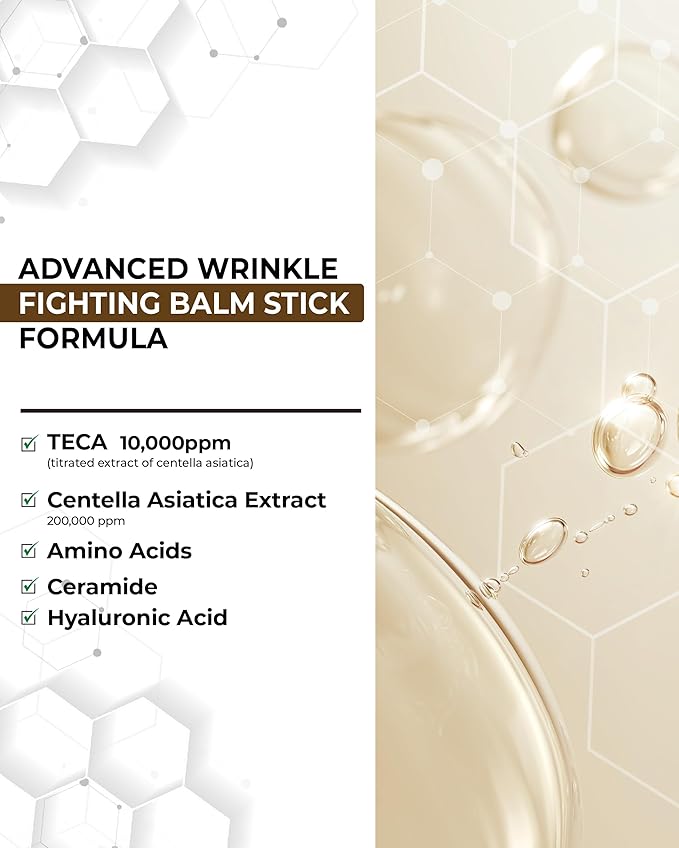 CENTELLIAN 24 Madeca Wrinkle Capture Stick (0.4oz) - Multi Balm Stick for Wrinkles & Fine Lines. Korean Skincare, Eye Cream & Moisturizer by Dongkook. Centella Asiatica, Ceramide, Collagen.-VivaGrace Women