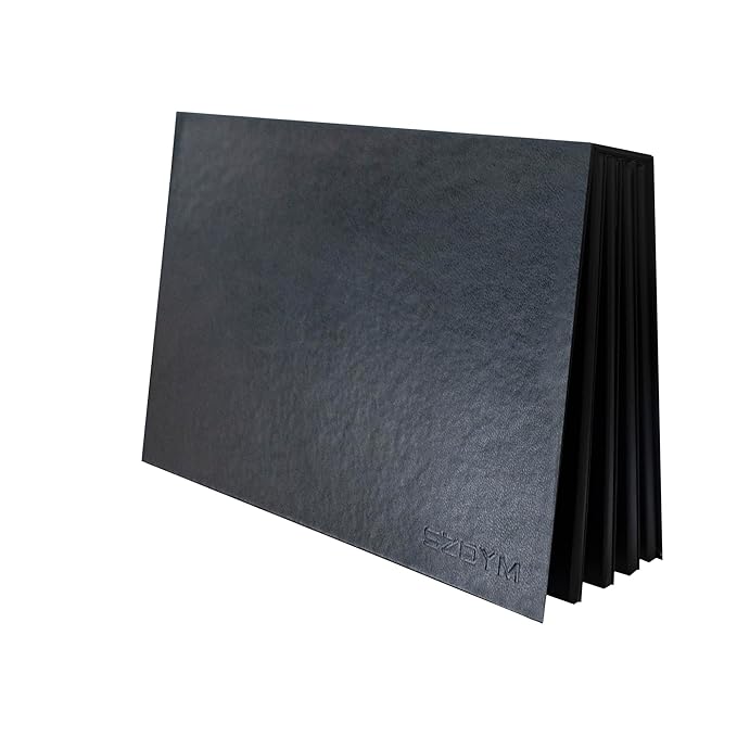 4 layers Empty magnetic Book Shaped palette （Black PU leather surface）with Depotting Spatula and 100 piece Metal Stickers-VivaGrace Women