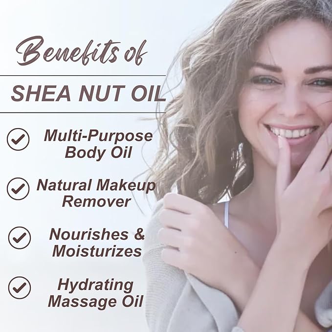 Naturevibe Botanicals Shea Nut Oil 32 Ounces | 100% Pure and Natural | Great for Skin Care and Hair Care-VivaGrace Women