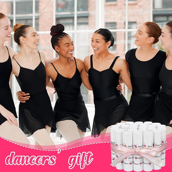 24 Pack Dance Theme Ballet Lip Balms Bulk Moisturizing Lip Balms Back To School Gift Ballet Gifts Lip Balm Christmas Thanksgiving Day Dance Party Thanks Gift for Dancer Girl Woman-VivaGrace Women