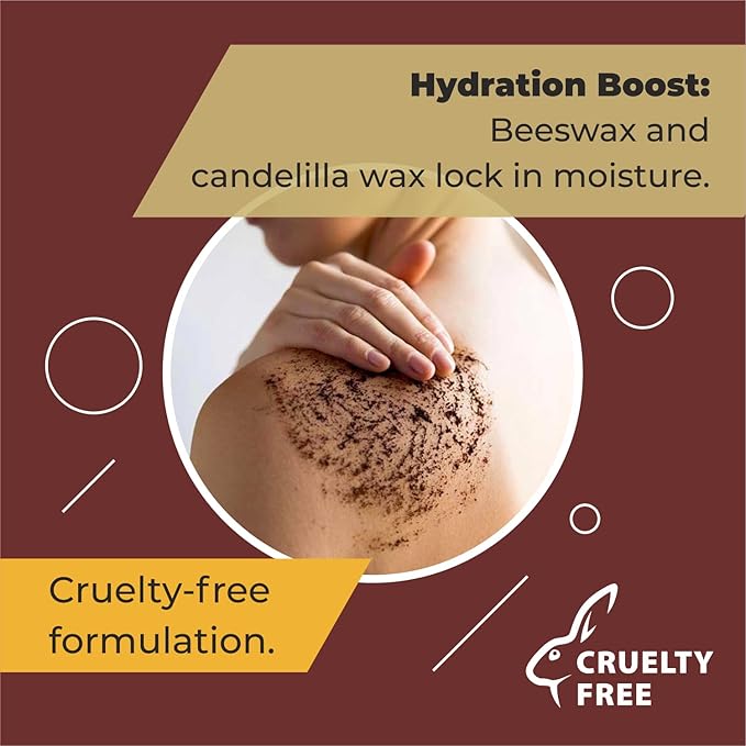 First Botany Body Scrub - Natural Exfoliating Sugar Scrub & Body and Face Souffle helps with Moisturizing Skin, Acne, Cellulite, Dead Skin Scars, Wrinkles (10 fl oz, Brown Sugar + Coffee)-VivaGrace Women