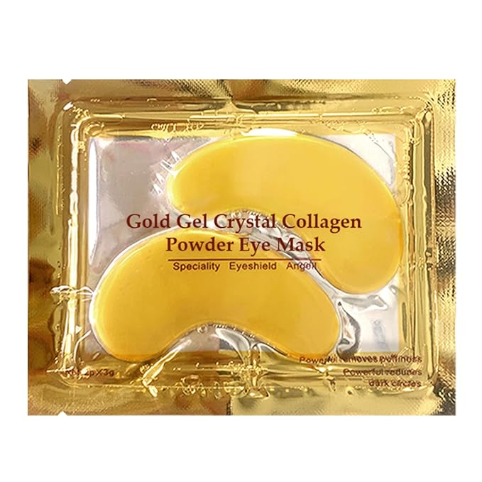 Under Eye Patches - 30 Pairs 24K Gold Moisturizing Under Eye Mask, Anti Aging Collagen Eye Masks Skincare Eye Patches for Puffy Eyes and Dark Circles, Gold-VivaGrace Women