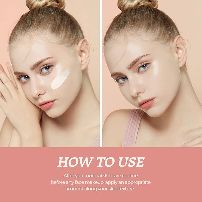 ETUDE Face Blur Smoothing SPF 33 PA ++ (21AD) | Multi-Makeup Coral Base Primer with Smoothening Effect and UV Rays Protection for a Milky Skin | Korean Makeup-VivaGrace Women