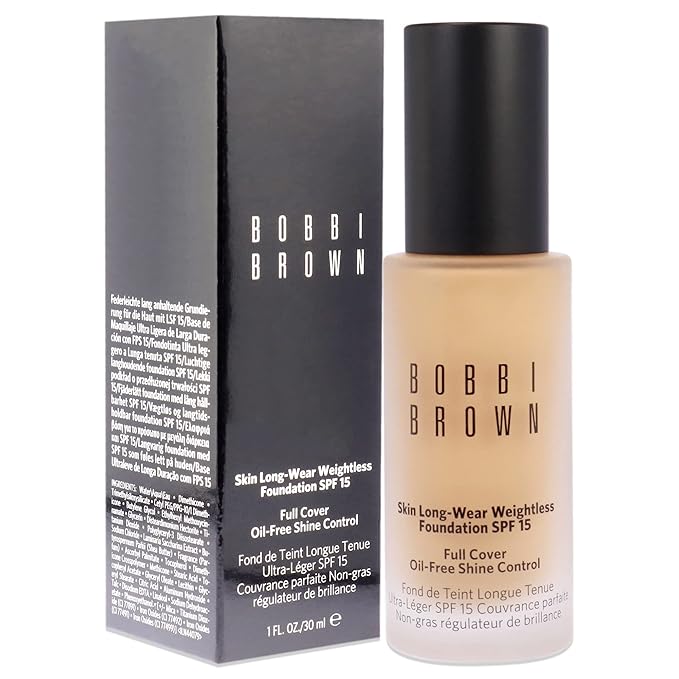 Bobbi Brown Skin Long-Wear Weightless Foundation SPF 15 - Warm Honey Women Foundation 1 oz-VivaGrace Women