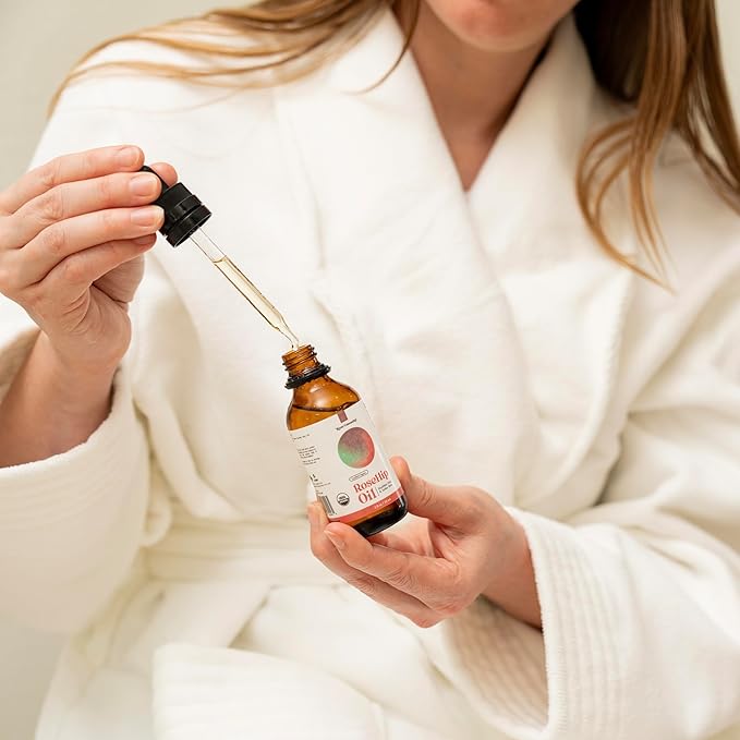 Organic Rosehip Oil, Cold Pressed Rosehip Oil for Face, Skin Care, Gua Sha, and Hair Care, USDA Certified Organic 100% Pure, Hexane Free, 4 Fl Oz.-VivaGrace Women