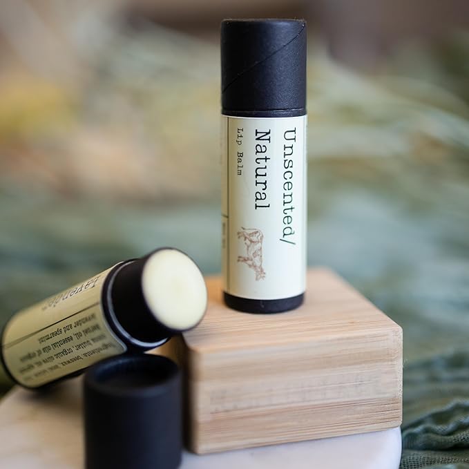 Handmade Tallow Lip Balm Collection: Unscented/Peppermint/Lavender-Spearmint (3x .33 oz)-VivaGrace Women