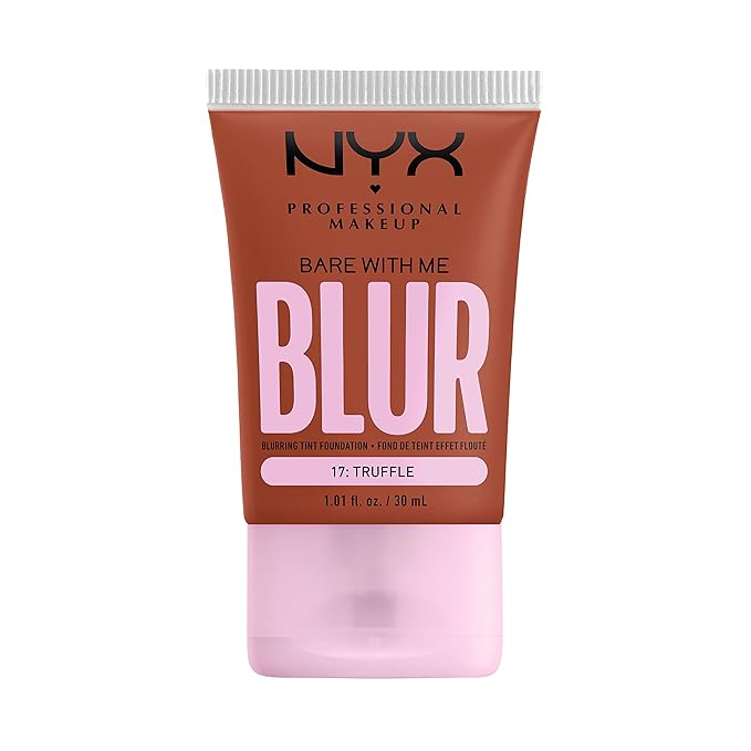 NYX PROFESSIONAL MAKEUP Bare With Me Blur Skin Tint Foundation Make Up with Matcha, Glycerin & Niacinamide - Truffle-VivaGrace Women