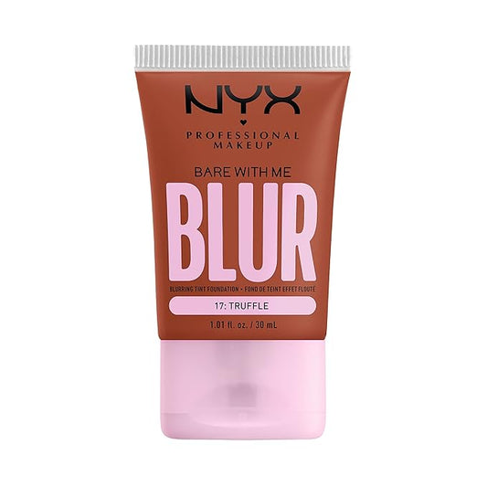 NYX PROFESSIONAL MAKEUP Bare With Me Blur Skin Tint Foundation Make Up with Matcha, Glycerin & Niacinamide - Truffle-VivaGrace Women