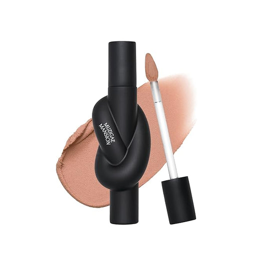 Tie Up Cover Tint - Waterproof & Long Lasting Lip Stain for Women - Korean Base Nude Tint Stick - Kbeauty Matte Gloss - Mood Color Changing (01 NUDY STEP, 0.2 Fl oz)-VivaGrace Women