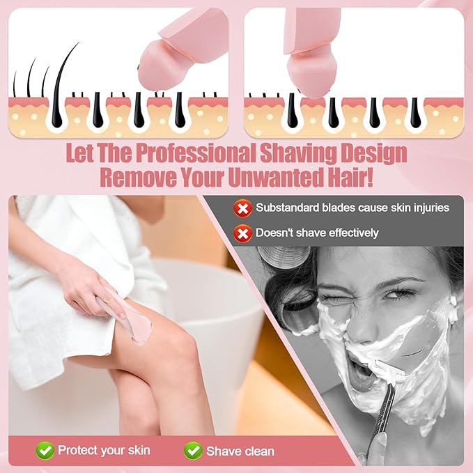 Livora Electric Shaver for Women, Bikini Trimmer for Women, Silk Glide Pro Shaver, Removable Head Electric Trimmer for Bikini, Pubic Hair, Legs, Body, Wet/Dry-VivaGrace Women