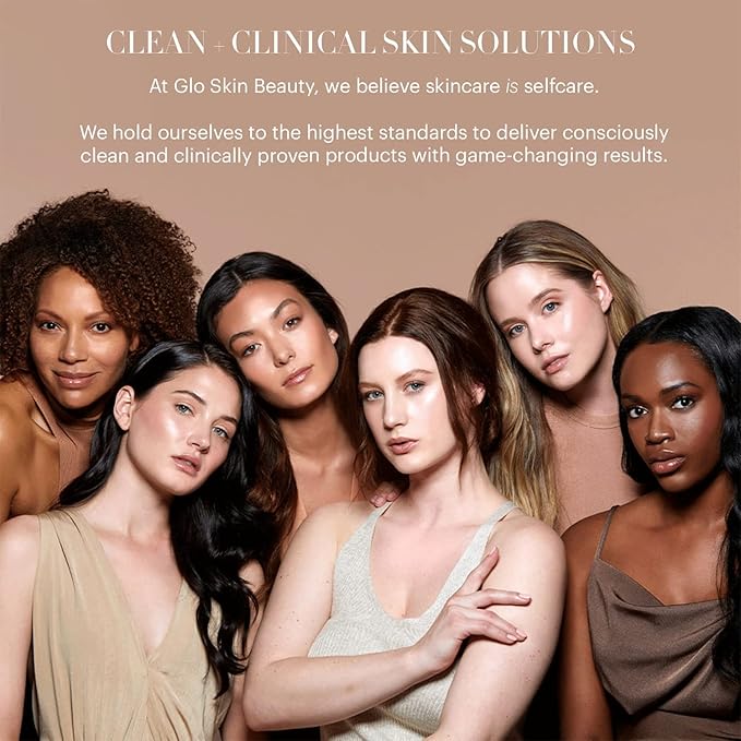 Glo Skin Beauty Clarify + Balance Skincare Set for Breakout Prone Skin - Mini Purifying Gel Cleanser, Mini Oil Free Moisturizer, Mini Beta-Clarity BHA Drops, Mini Beta-Clarity Pro 5 Liquid Exfoliant-VivaGrace Women