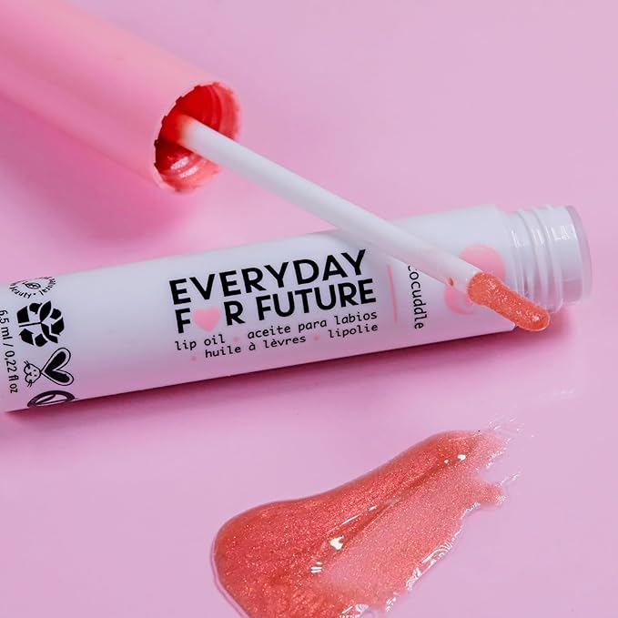 Coconut Lip Oil | Pearl Pink Lip Treatment with Coconut Oil | Moistuizing Lip Oil | Vegan & Cruelty Free Lip Oil | 99% Natural Lip Oil | Coco Loco 5 ml (Pearl Pink)-VivaGrace Women