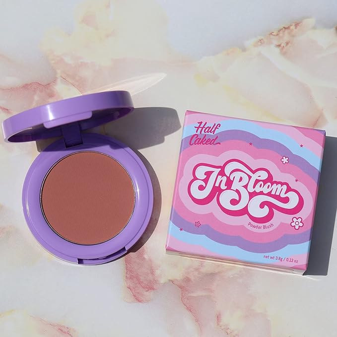 Half Caked In Bloom Powder Blush | vegan & cruelty-free, fragrance-free, highly pigmented, primer-infused | 3.8g (Day 'N' Nite)-VivaGrace Women
