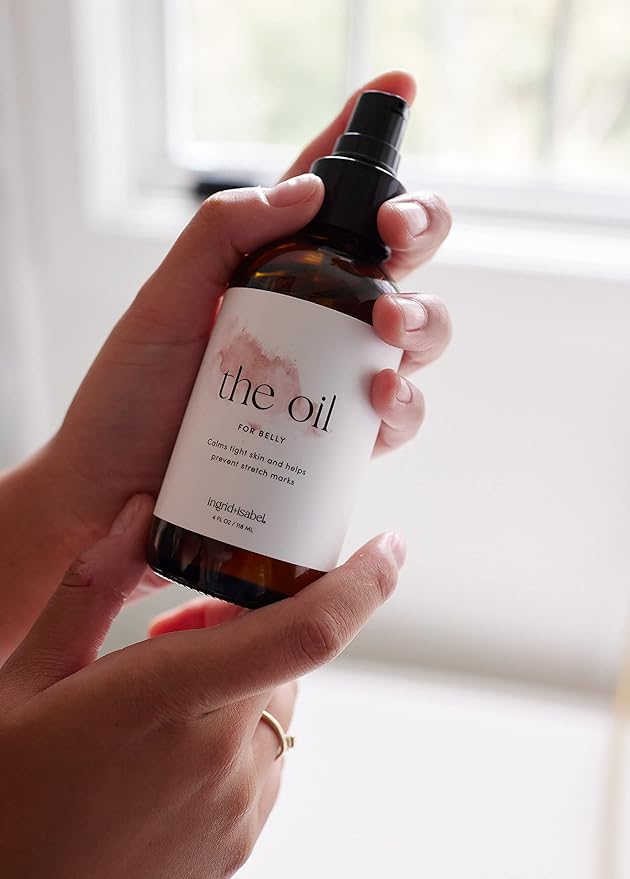 Ingrid & Isabel, The Oil, Organic Belly & Body Oil, Prevents Stretch Marks & Scars, Maternity & Pregnancy Skincare, 4 Fl Oz-VivaGrace Women