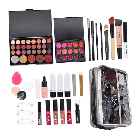 1 Set women's makeup set Eyebrow Pencil All-in-one Makeup Kit Makeup Multi- Makeup Kit Professional Foundation Cosmetics Supplies One-piece student mascara-VivaGrace Women