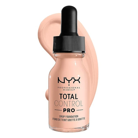 NYX PROFESSIONAL MAKEUP Total Control Pro Drop Foundation, Skin-True Buildable Coverage - Light Porcelain-VivaGrace Women