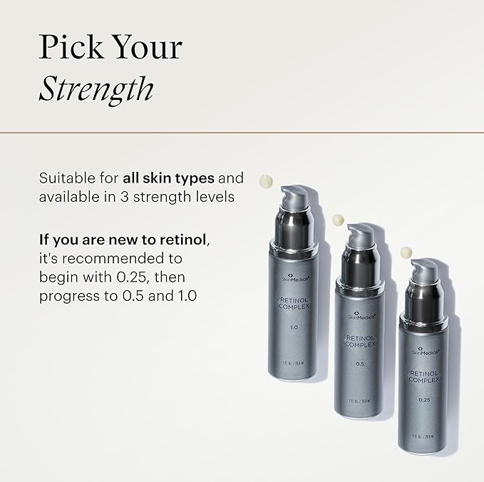 SkinMedica Retinol 0.25 Complex - Retinol Serum for Face, Age-Defying Advanced Retinol Cream That Renews Skin and Diminishes the Appearance of Fine Lines and Wrinkles, 1 Fl Oz-VivaGrace Women