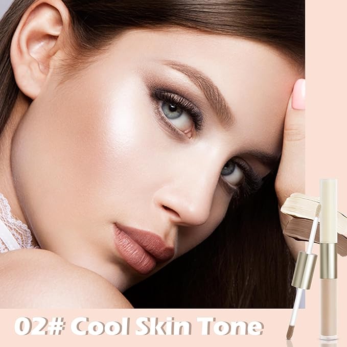 Boobeen Liquid Highlighter Contour Makeup, Face Highlighter Bronzer Stick, Silky Smooth Cream Face Illuminator Makeup Pen for Face & Body, Create a Natural Matte Finish, Lightweight, Long Lasting-VivaGrace Women