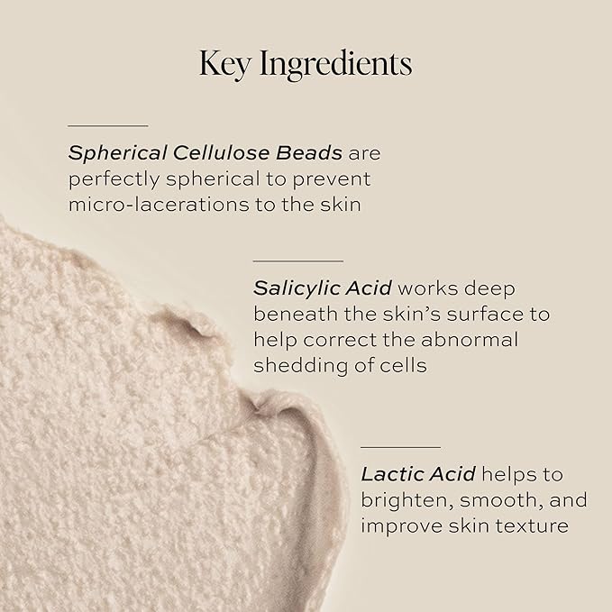 DIME Beauty Whipped Exfoliating Mask, Face Scrub and Cleanser, Lactic Acid and Salicylic Acid Scrub, 2 oz / 60 ml-VivaGrace Women