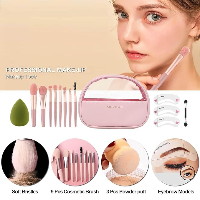 All In One Full Makeup Kit for Women,Professional Makeup kit,Multipurpose Makeup Sets, Beginners and Professionals Alike-VivaGrace Women