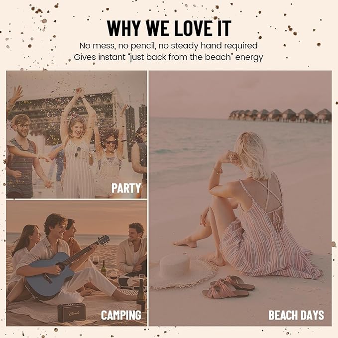 Freckle Stamp,Faux Freckle Stamp,Quick Dry Fake Freckles Pen,Waterproof Long Lasting Natural Vivid Faux Freckles Pen,Get Sun-Kissed Stars Makeup in One Press,5-Dot Design,03.Coffee.-VivaGrace Women