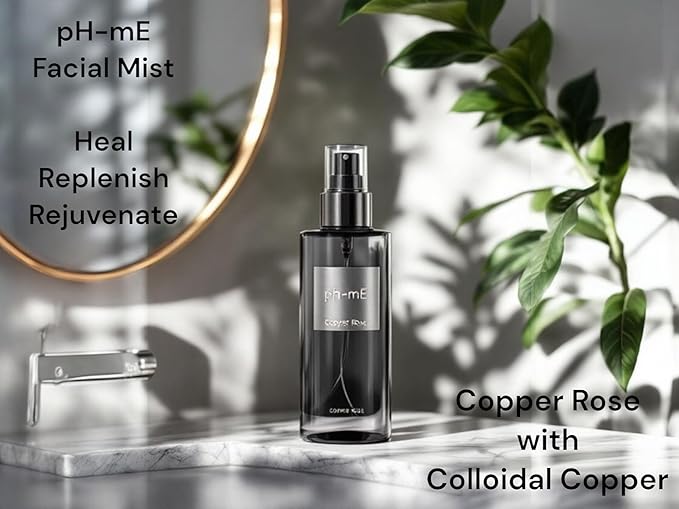 Hydrating Face Mist, Copper Rose, Pure, Natural, Organic Ingredients Helps your Skin Reduce Wrinkles, Fine Lines, Inflammation, Acne, for Clear Beautiful Skin (3.4oz)-VivaGrace Women