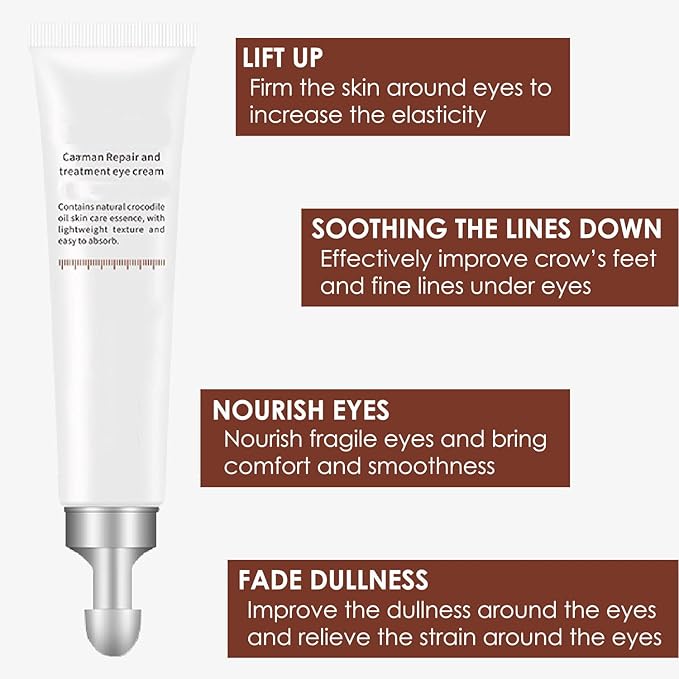 Eye Cream, STCORPS7 Vibrant Glamour Silk Protein Anti-Wrinkle And Firming Eye Cream For Wrinkles, Fine Lines, Dark Circles, Puffiness & Bags, 20g-VivaGrace Women