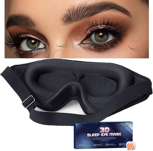 Eye Mask for Lash Extensions, Sleep Mask for Lash Extensions, Zero Eye Pressure 3D Contoured Lash Extension Sleep Mask-VivaGrace Women