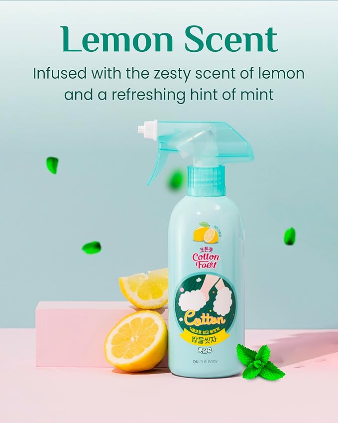 Cotton Foot - Foot Shampoo Soap (Lemon, 13fl oz*2, Pack of 2) - Refreshing Cleanse Spray, Deodorizing Foot Care Wash. Foaming Wash, Easy to Use-VivaGrace Women