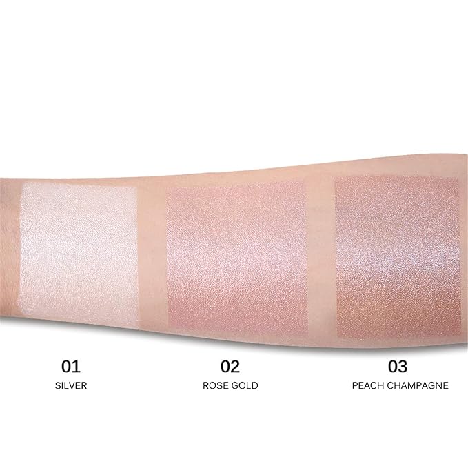 SACE LADY Liquid Highlighter Makeup Set Shimmer And Shine Ultra-Smooth Radiant Illuminator Kit For Face Cheekbone Body Glow Bronzer Glitter Illuminating Highlighters Makeups 3 Pack (3×6ml/0.2Fl Oz)-VivaGrace Women