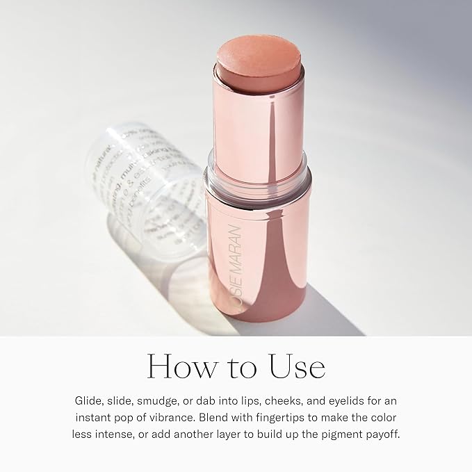 Josie Maran 3-Piece Color Makeup Kit - Argan Oil-Based Makeup Balm for Lips, Cheeks and Eyes, Hyaluronic Acid Lip Plumper & Argan Black Mascara (3 Piece Set)-VivaGrace Women