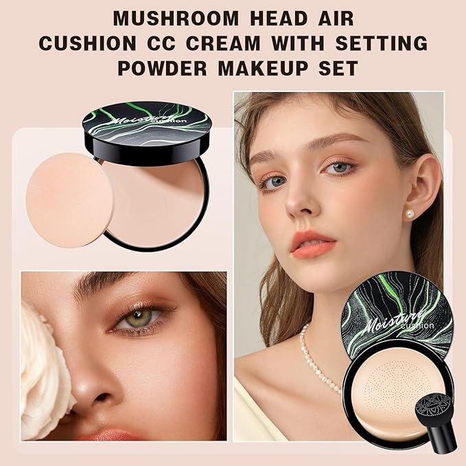 Face Setting Powder Makeup - Long-Lasting & Waterproof Pressed Powder, Blurs Fine Lines & Imperfections Powder Makeup, Smooth & Flawless, Poreless Matte Weightless for All Skin Types, Cruelty-free-VivaGrace Women