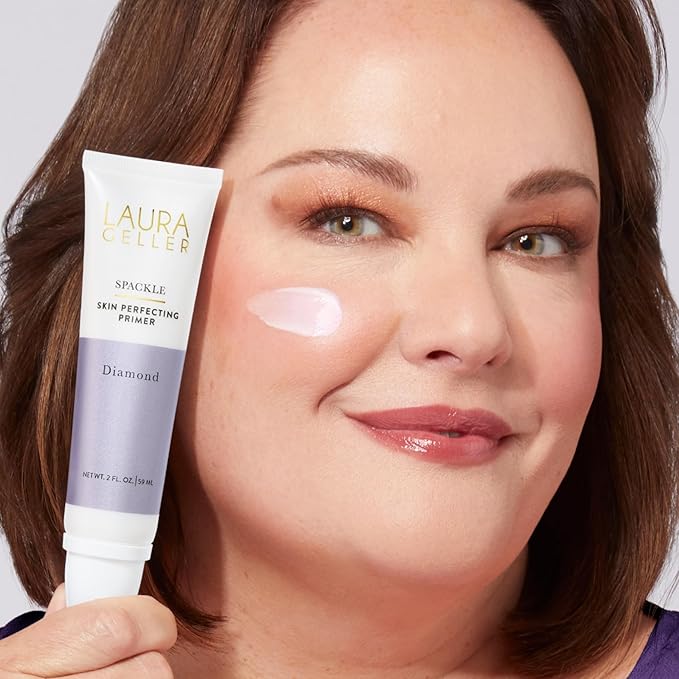 LAURA GELLER NEW YORK Spackle Primer - Diamond - Super-Size 2 Fl Oz - Hyaluronic Acid Makeup Primer for Mature Skin-VivaGrace Women