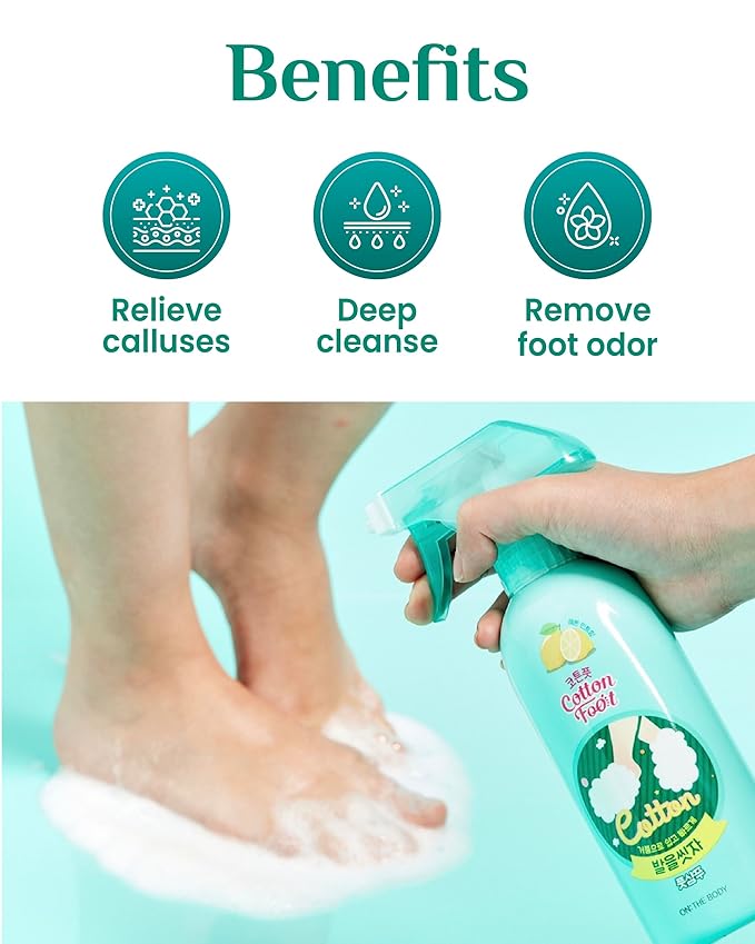 Cotton Foot - Foot Shampoo Soap (Menthol Cooling, 13fl oz*2, Pack of 2) - Refreshing Cleanse Spray, Deodorizing Foot Care Wash. Foaming Wash, Easy to Use-VivaGrace Women
