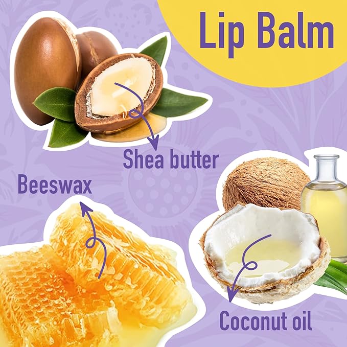 AZEN 12 Pack Lip Balm, Natural Lip Balm Bulk, Lip Care Product, Moisturizing Lip Balm for dry cracked lips - 12 Flavors-VivaGrace Women